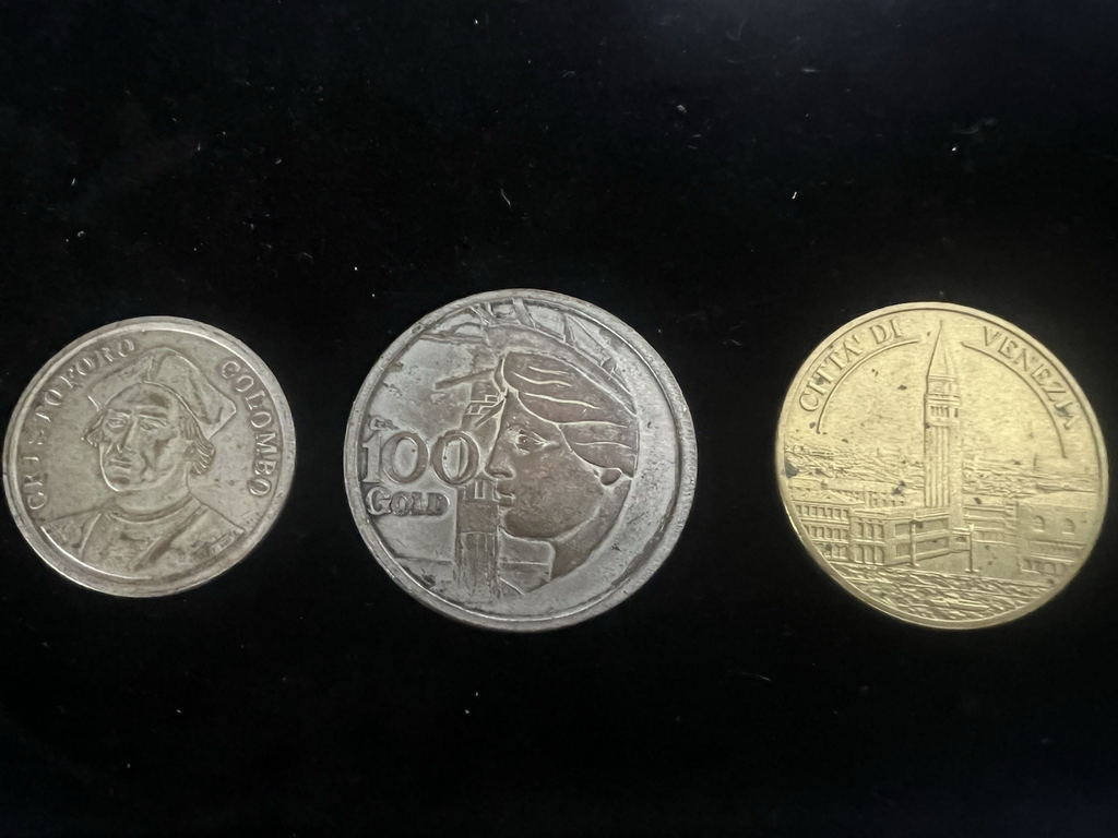 🔴 Medaglie Cristoforo Colombo Apollo 12 Venezia commemorative Lotto 3