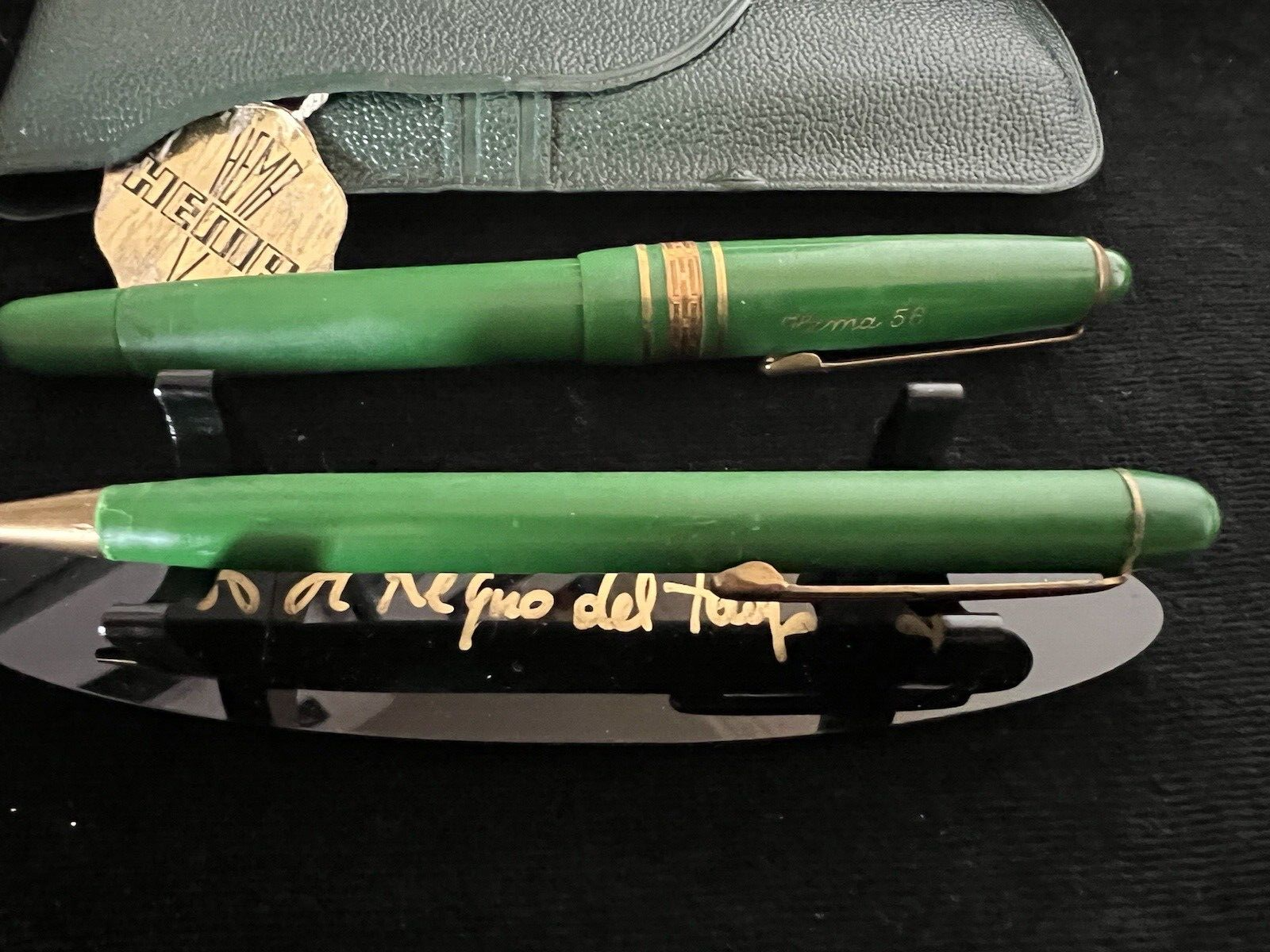 Herma 56 Pen Fountain Pen And Pencil Mechanical Warranty Vintage 50