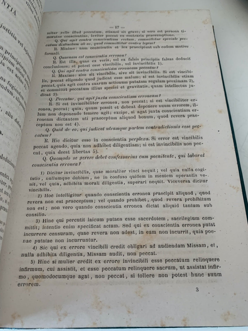 🔴 Book THEOLOGIE MORALIS Thomas Bellacosa Altera Ancient Latin 1891 