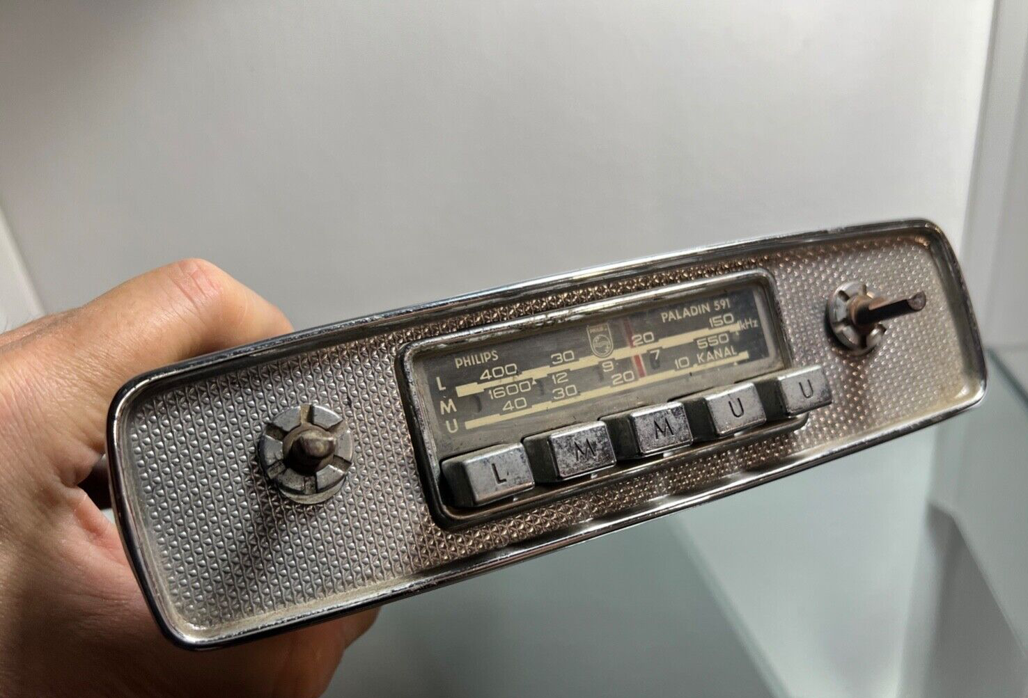 Philips car Radio Paladin 591 Manquant Pommeau Vintage Rare Vintage