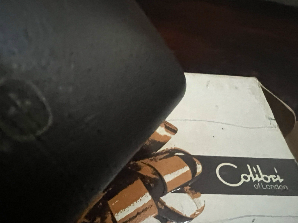 🔴 COLIBRI' scatola accendino Executive Elite Moire Moirette Monogas vintage