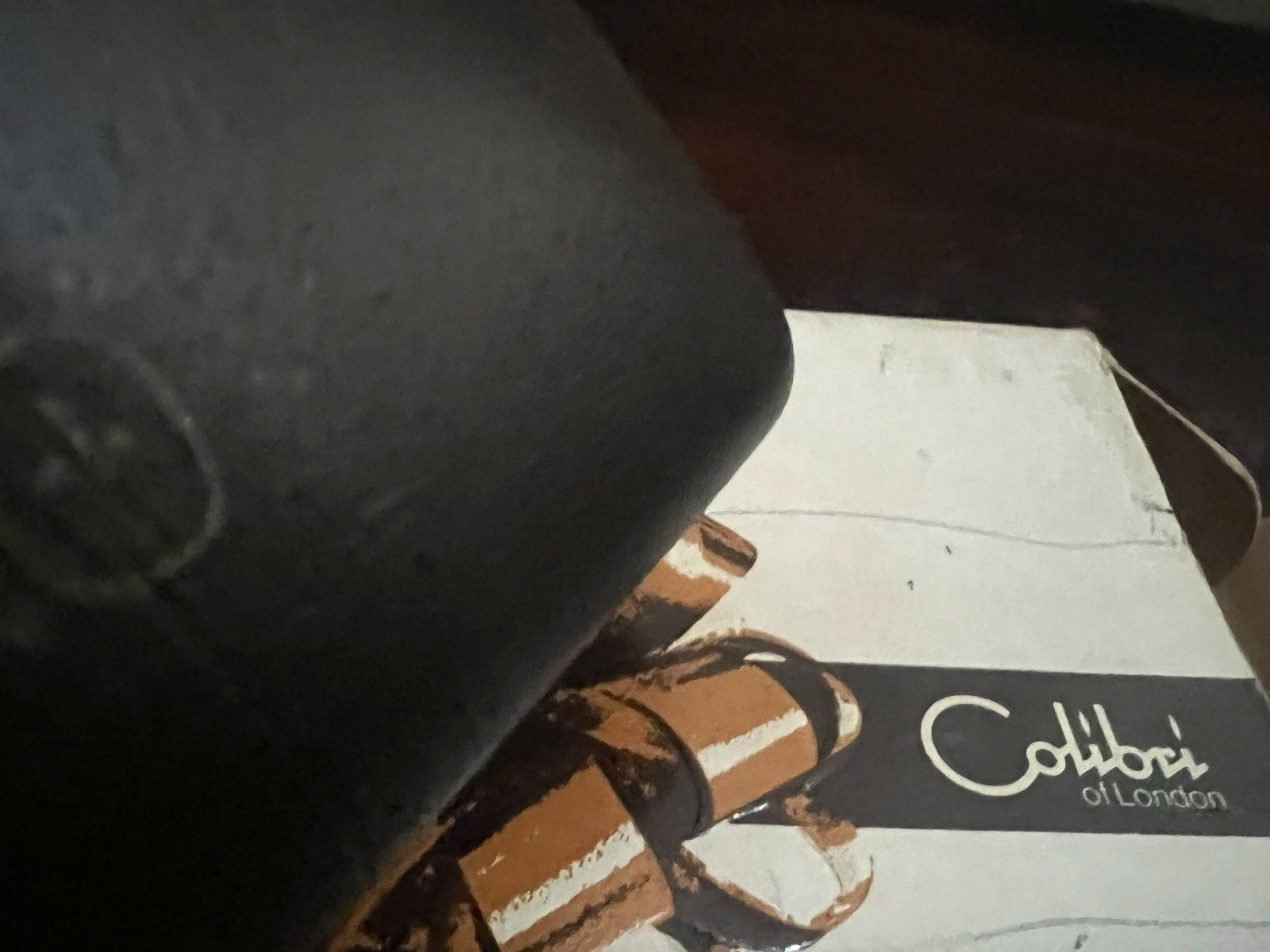 🔴 COLIBRI' scatola accendino Executive Elite Moire Moirette Monogas vintage