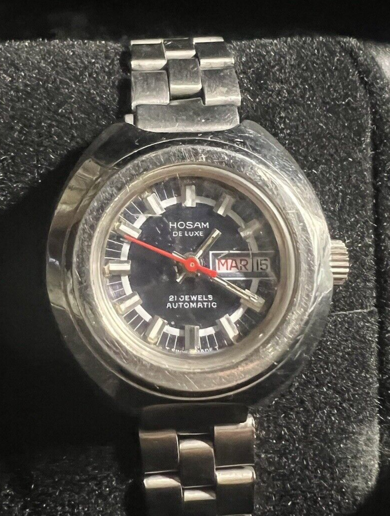 HOSAM Deluxe Montre Lady Automatique Ans 60 Fonctionnant Vintage