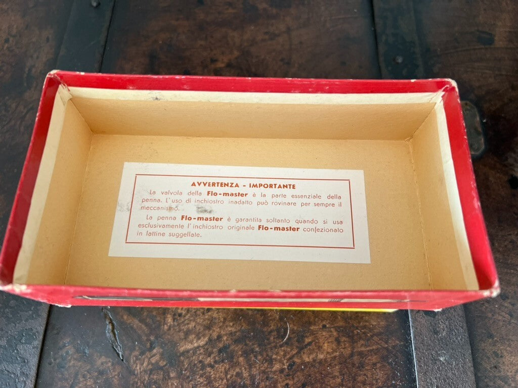 Flomaster Warmes Boîte Stylo-Plume Kit Maintenance Étain Notice Vintage 1930
