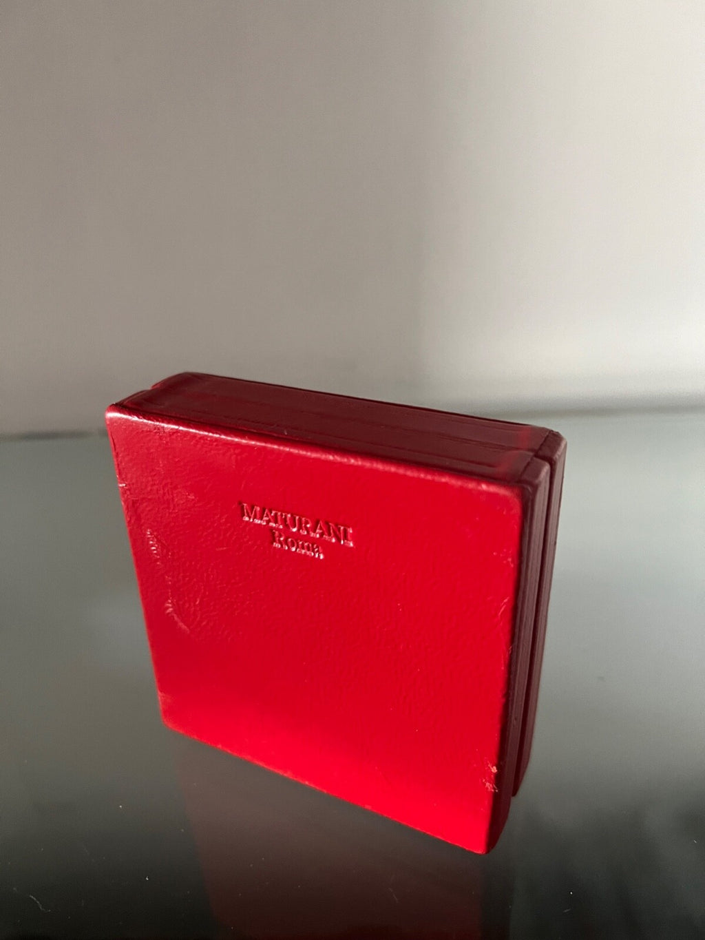 🔴 CROCE MALTA scatola moneta medaglia con storia Madonna Fileremo pelle e seta