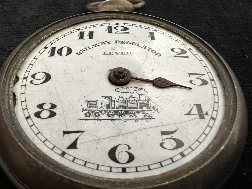 🔴 RAYLWAY REGULATEUR orologio tasca carica manuale parti pezzi ricambio