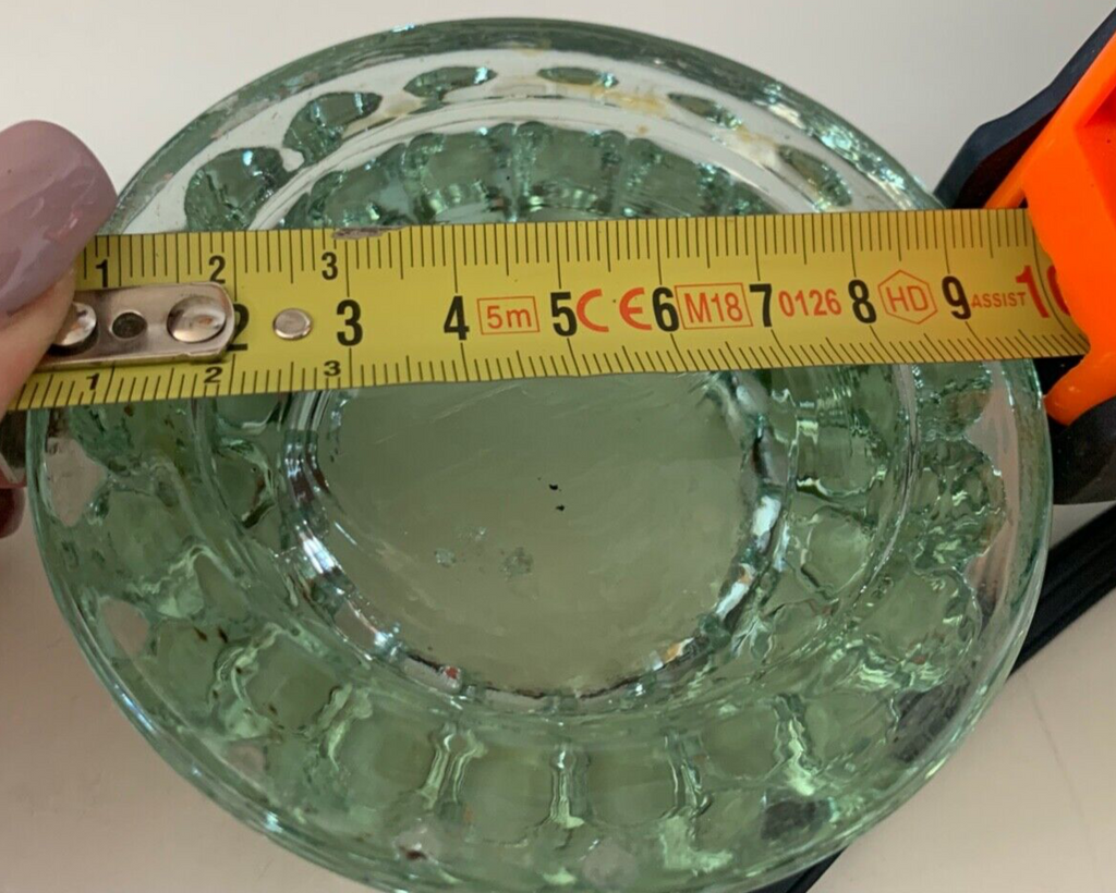 Porte- Pointes Agrafeuse de Bureau Verre Fleur Effet Diamant Vintage