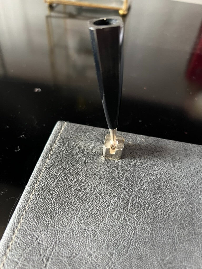 Base Stylo-Plume Stylo à Plume Sphère Bureau Cuir Bloque Note 25 CM Vintage 