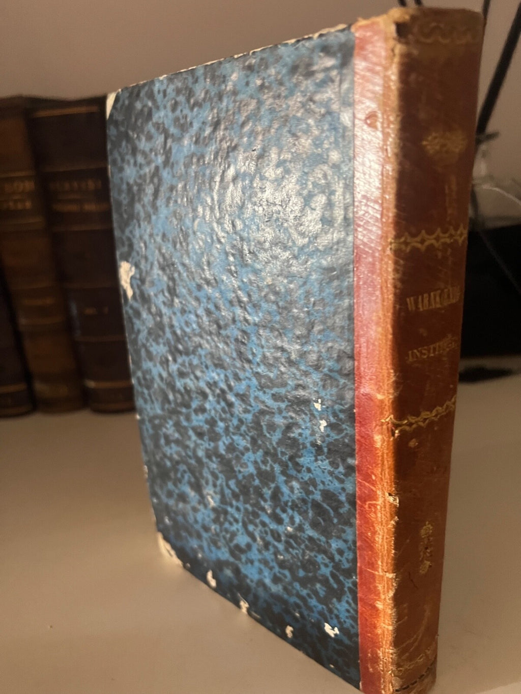 🔴 Book IURIS ROMANI PRIVATE Warnkoenig in Latin Adolphi Marci 1860 ANTIQUE 