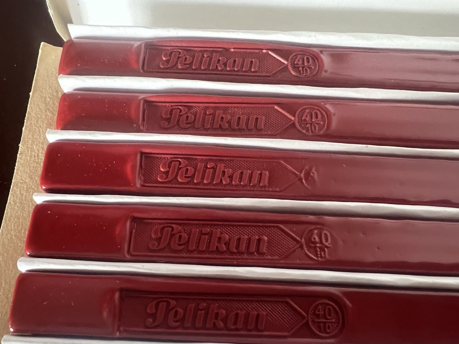 🔴 PELIKAN ceralacca rossa 40 10 completa 18 cm timbro sigillo punzone vintage