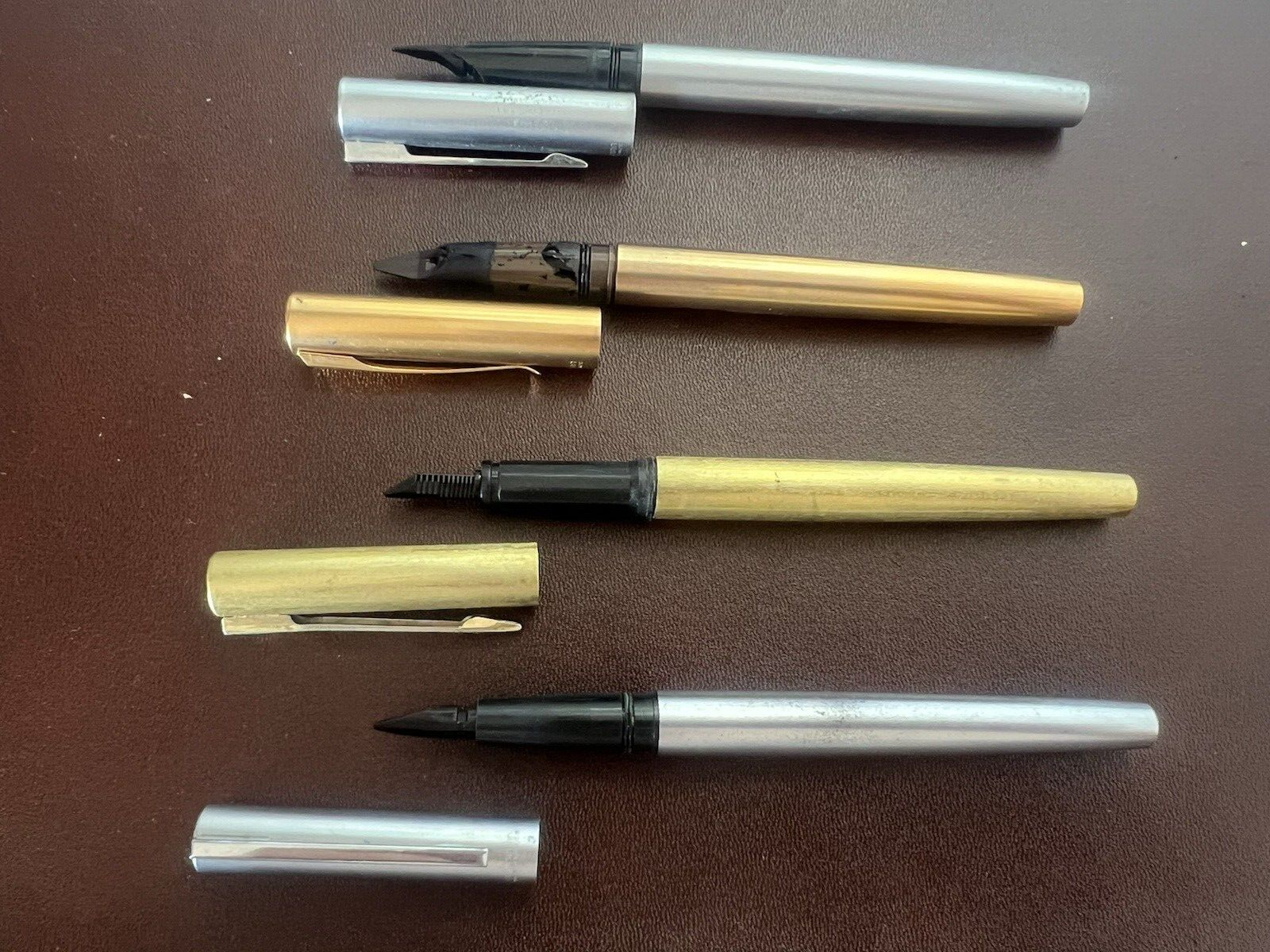 🔴 WATERMAN fountain pen spare parts body caps LOT 4 PCS 