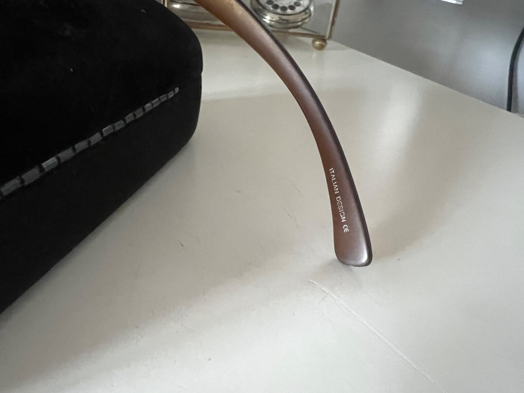 🔴 LEO MARTINI occhiali sole donna lenti sfumate marroni con graffi,vintage