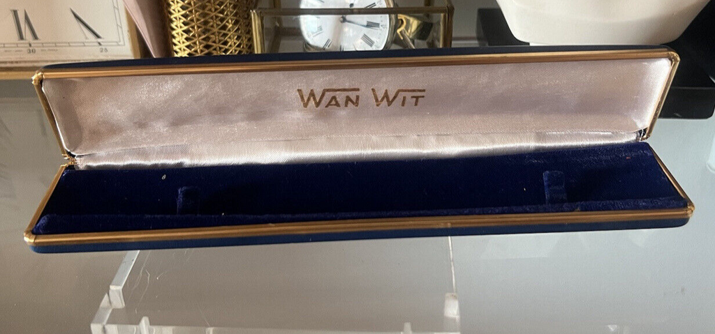 Wan Wit Box Wristwatch Vintage 1960 Case Original