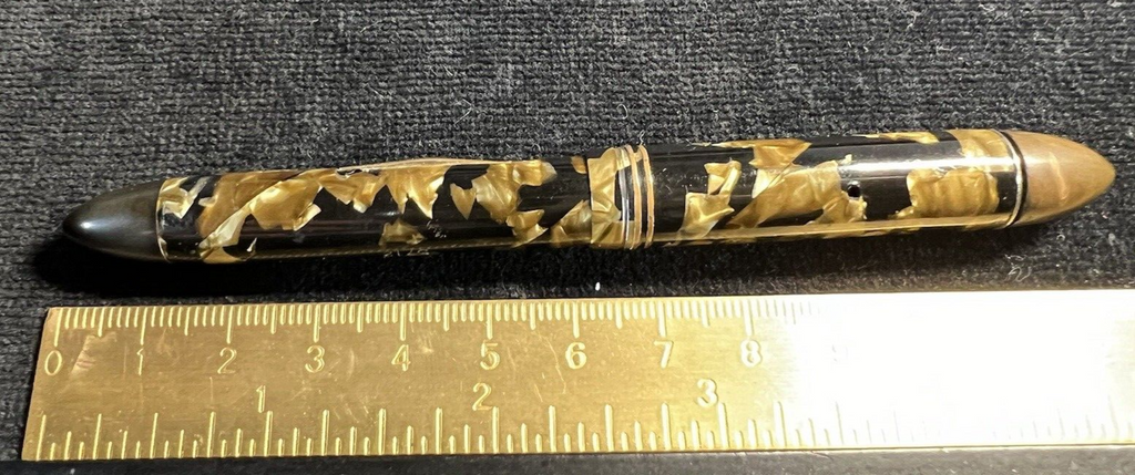 Moor 5712 Stylo-Plume Stylo à Plume Celluloid Levier Écrit Vintage 1940 