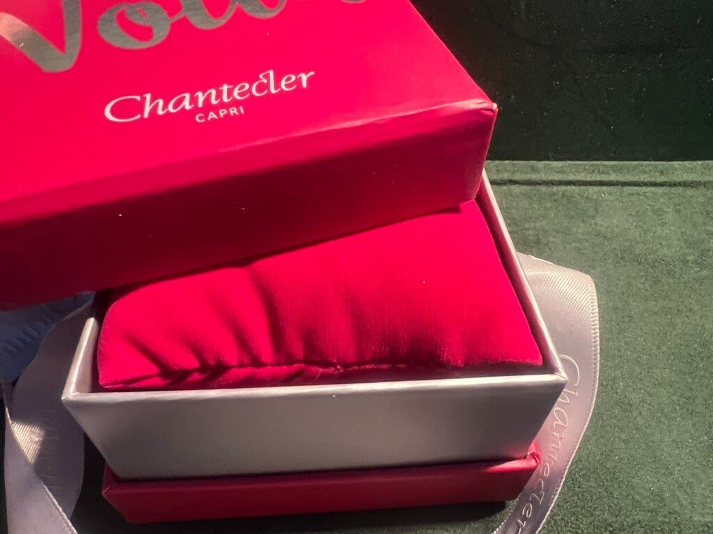 🔴 CHANTECLER scatola bracciale braccialetto custodia astuccio cofanetto rosa