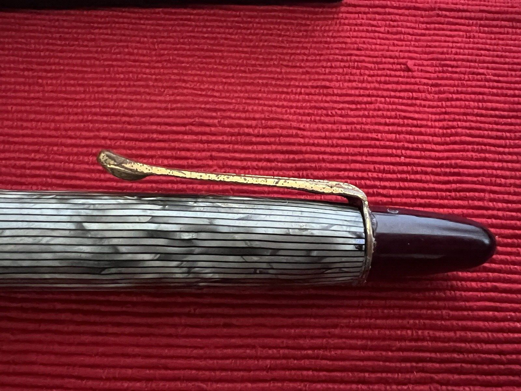 🔴 EXCELSIOR penna stilografica celluloide marmorizzata pistone vintage SCRIVE