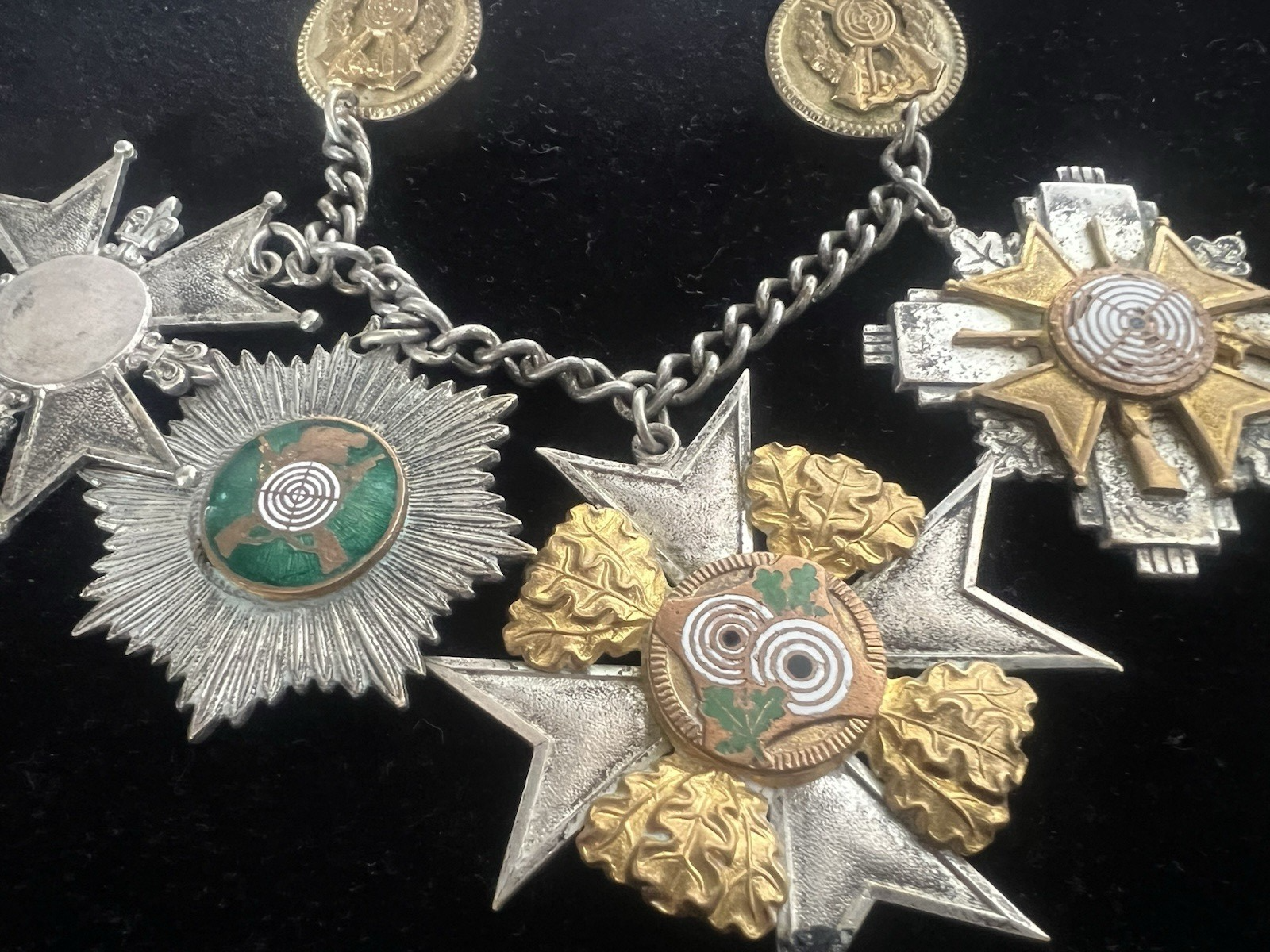 Poland Crosses Bridesmaid Medals Metal With Nail And Brooches Uniform Vintage