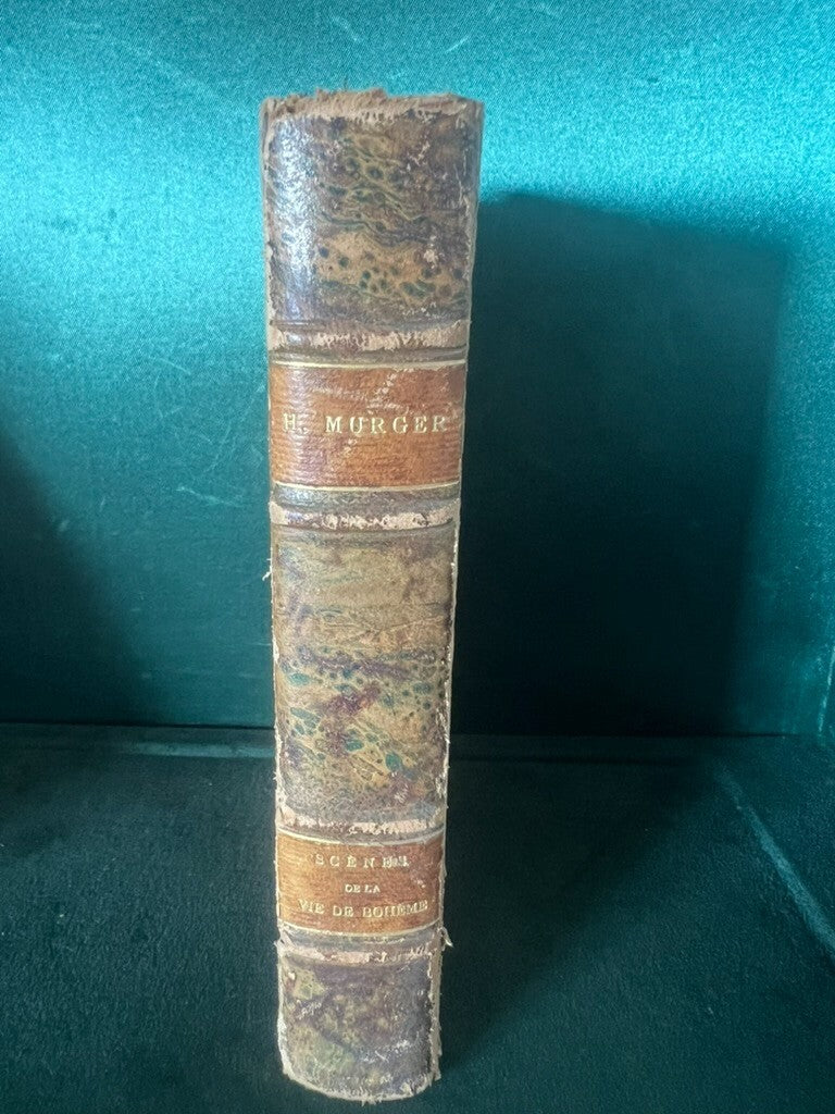 Livre Boheme Szenen aus dem Leben von D'Henry Murger en Français Antique 1859 