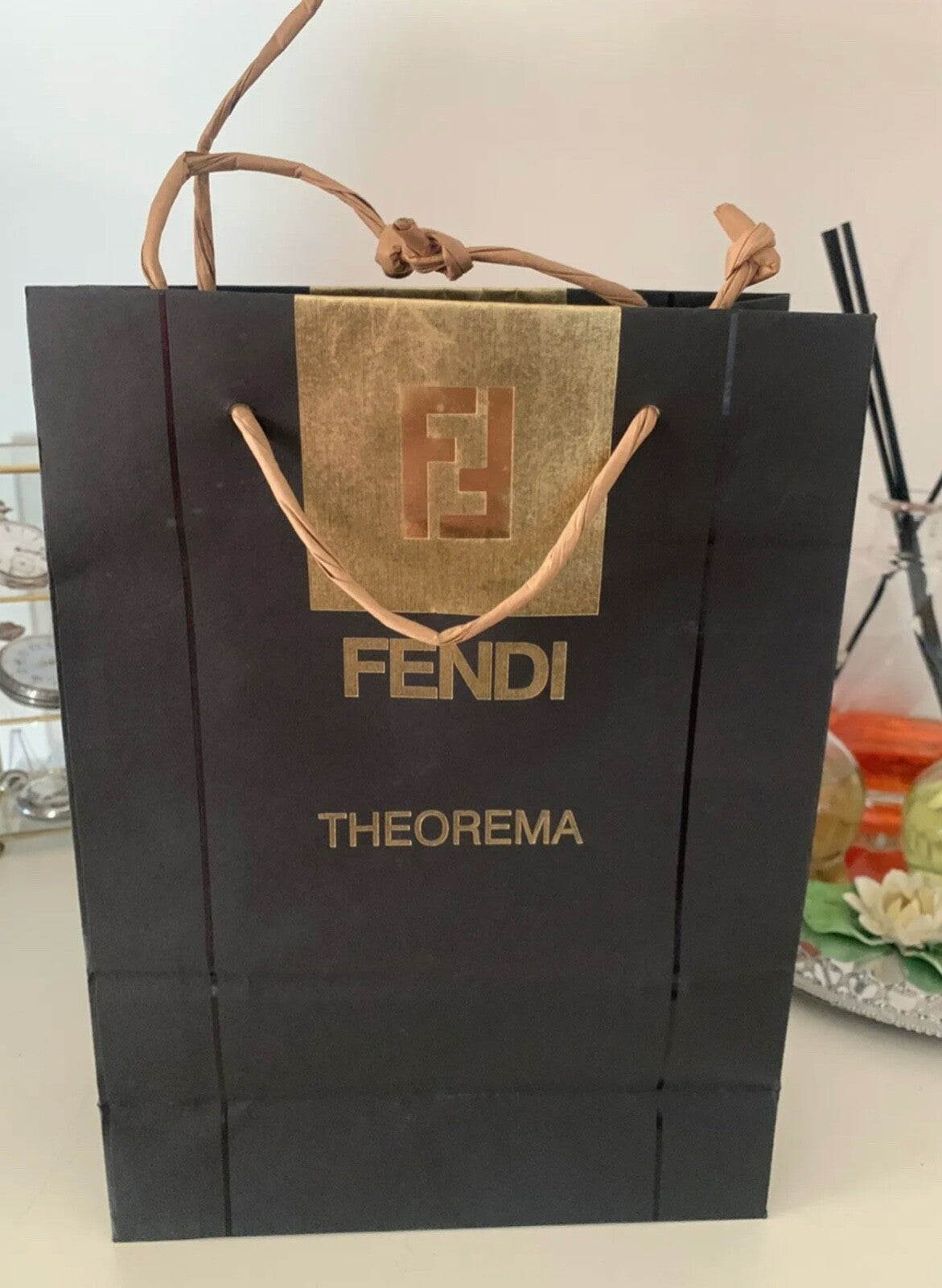 FENDI Cravate Homme Blue Silk Avec Éléphants Classique Italienne Umschlag 