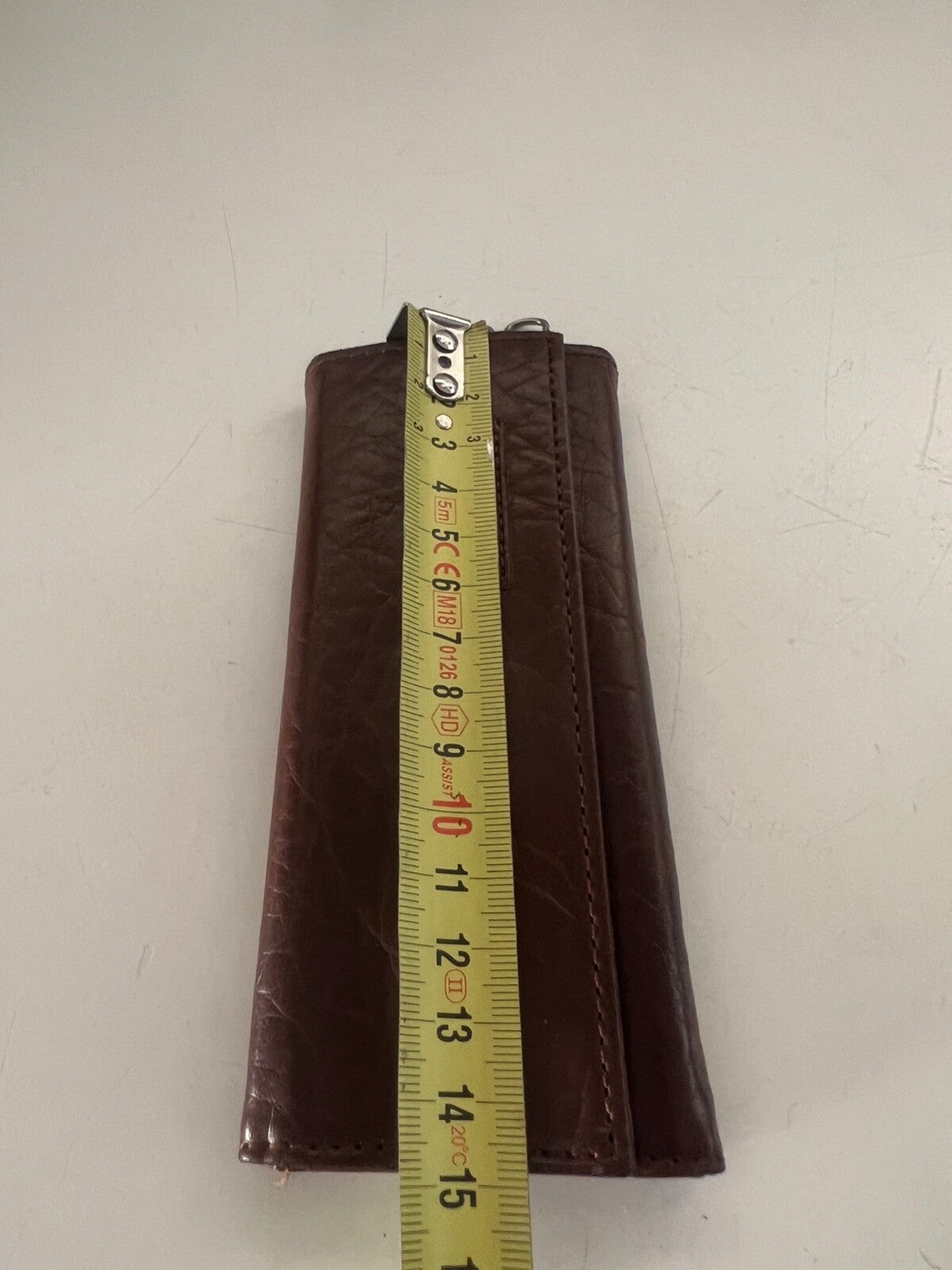 🔴 Portachiavi MIRABELLA in pelle marrone con protezione chiavi