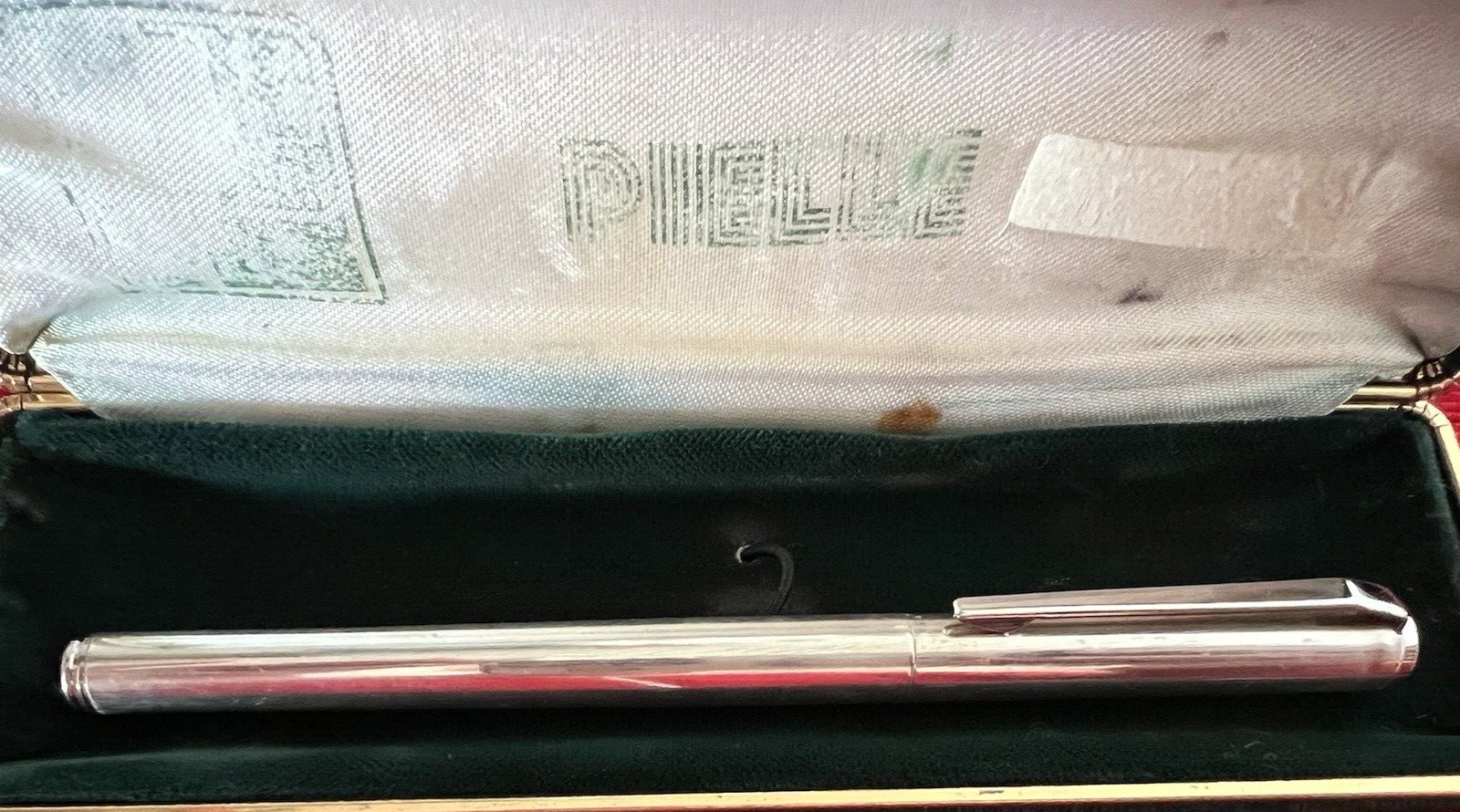 Stylo-Plume Stylo à Plume Argent 925 Cartouche Or 14K Vintage 1970 N4