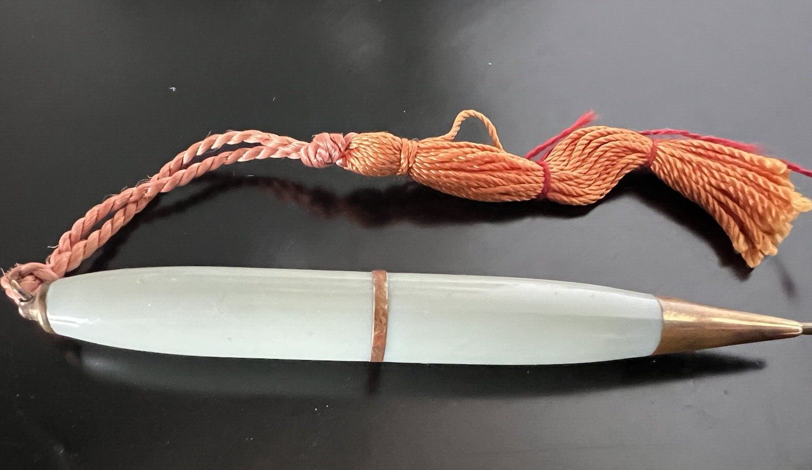 🔴 Grüner Druckbleistift mit gebogenen Minen, schreibt wie ein Bogen, Vintage aus den 1970er Jahren 