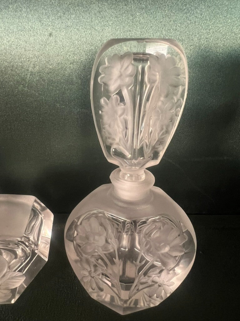 🔴 TEMA porta profumo essenza VETRO MOLATO rosa margherite h11, 5 Toilette 2 PZ