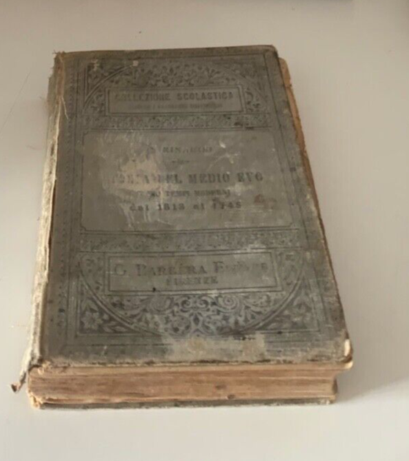 🔴 Book HISTORY COURSE by Costanzo Rinaudo old 1897 