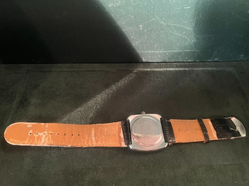 🔴 EMPORIO ARMANI orologio uomo quarzo acciaio quadrato astuccio e garanzia