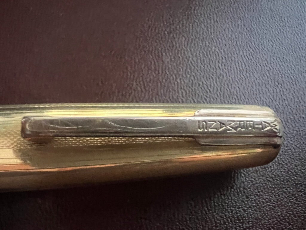 DE WATERMAN Capuche Stylo-Plume Stylo à Plume Plaqué Or Vintage Parties B 