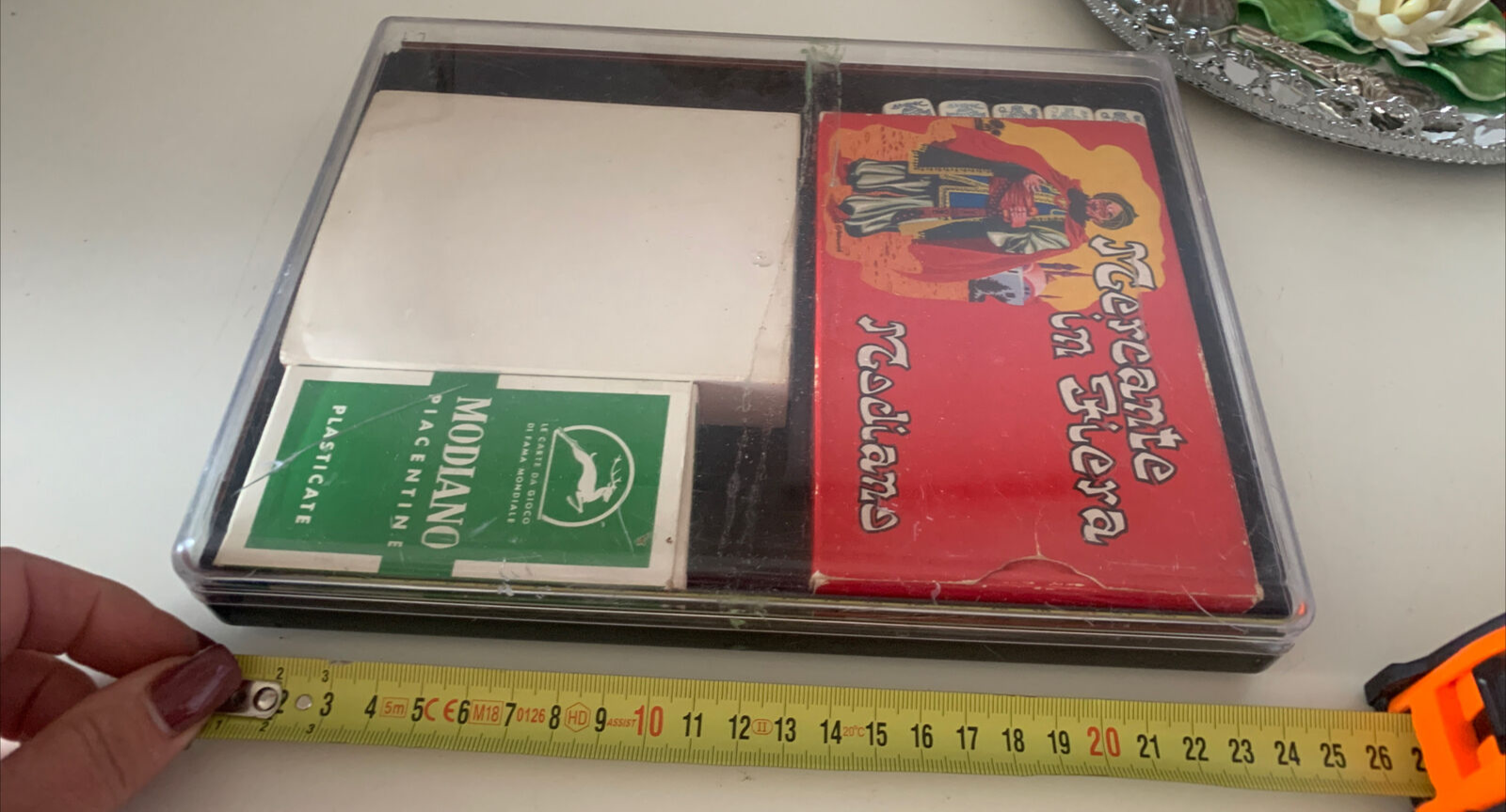 🔴 MODIANO carte gioco FRANCESI, NAPOLETANE MERCANTE IN FIERA DADI vintage