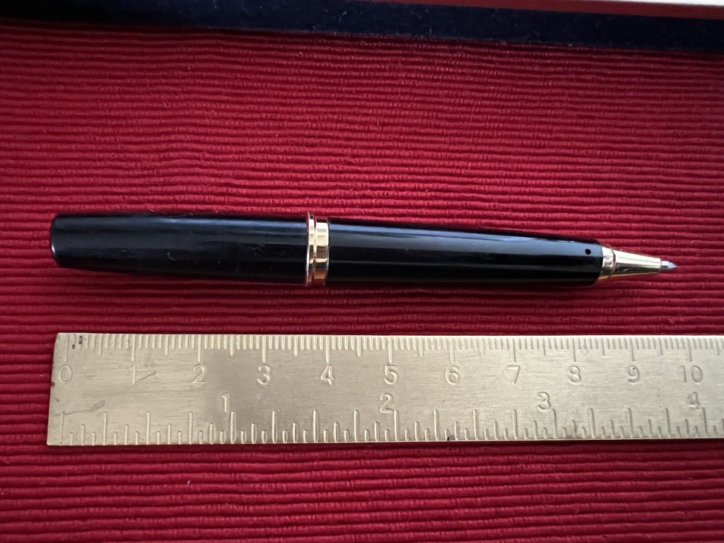 Uni-Ball Stylo-Plume Sphère Dx Mini Noire Brillant Avec Profils Doré Vintage