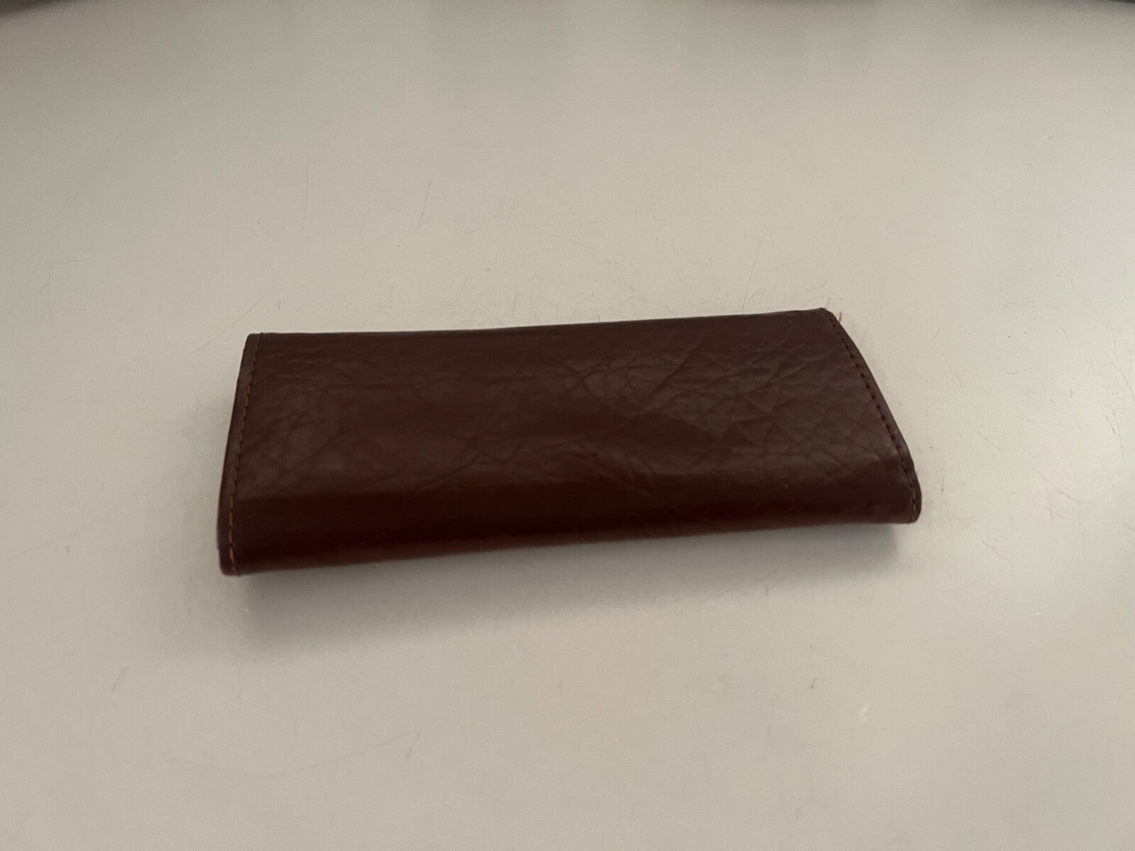 🔴 Portachiavi MIRABELLA in pelle marrone con protezione chiavi