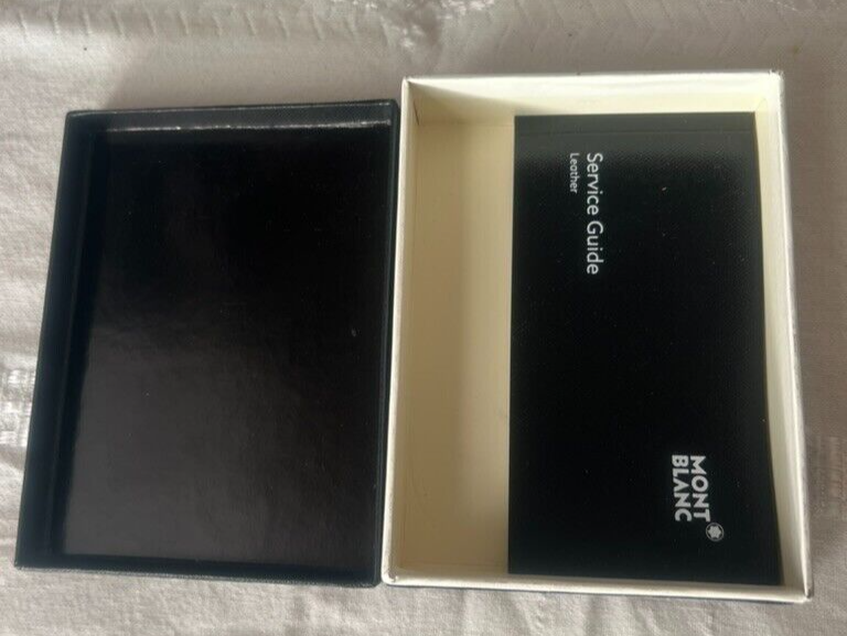 🔴 MONTBLANC scatola portafoglio cofanetto custodia e guida di servizio