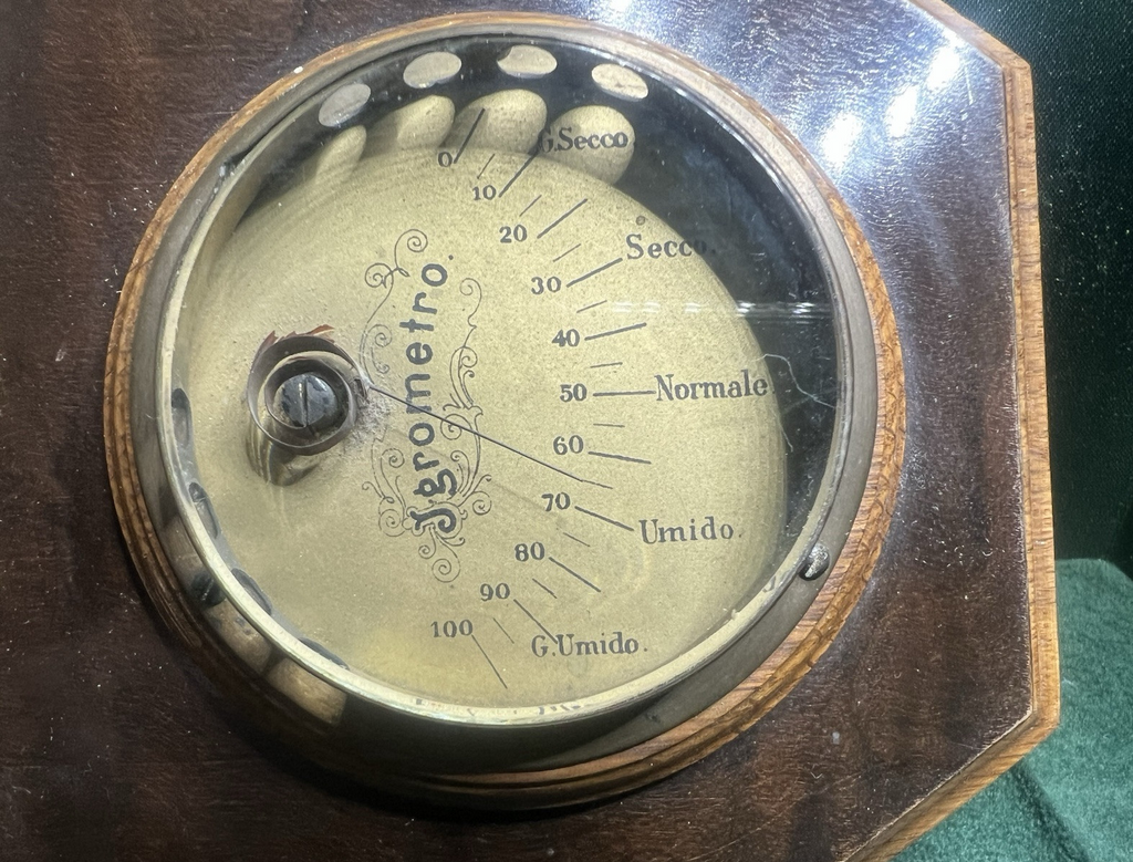 🔴 SUNDO Mechanisches Barometer, Thermometer und Hygrometer, nummeriert 1905, Vintage 