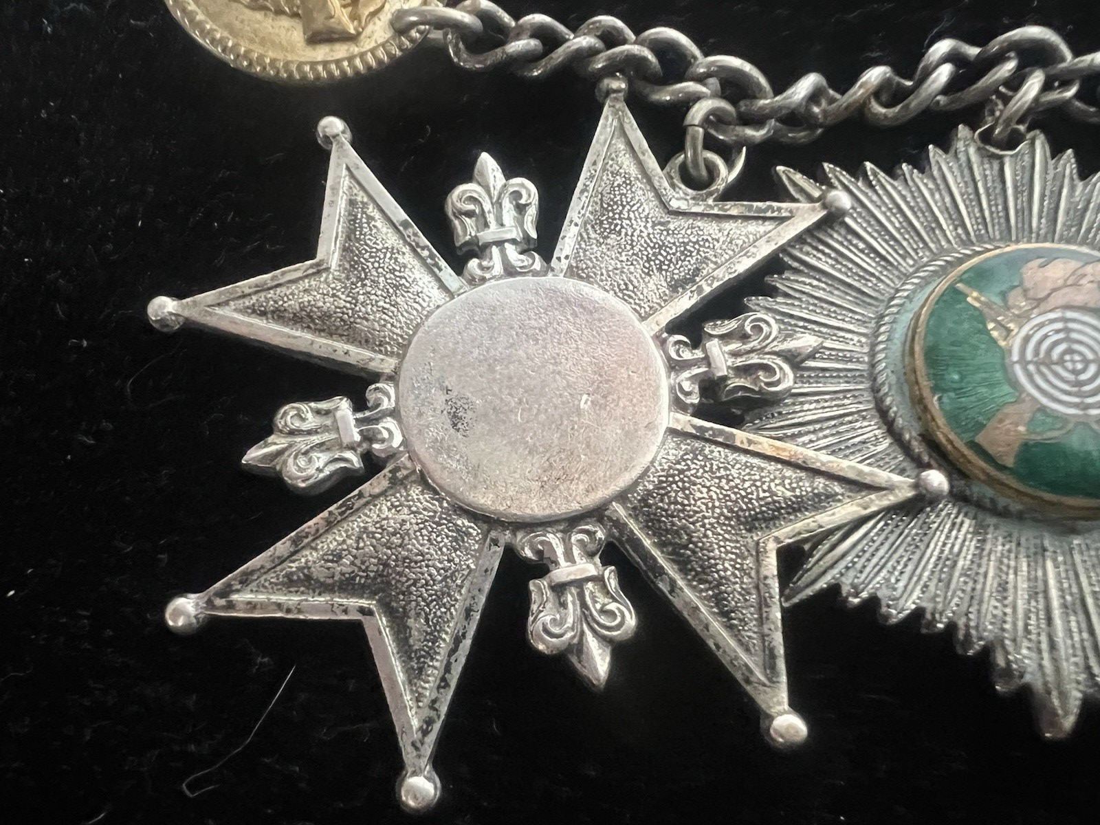 Poland Crosses Bridesmaid Medals Metal With Nail And Brooches Uniform Vintage