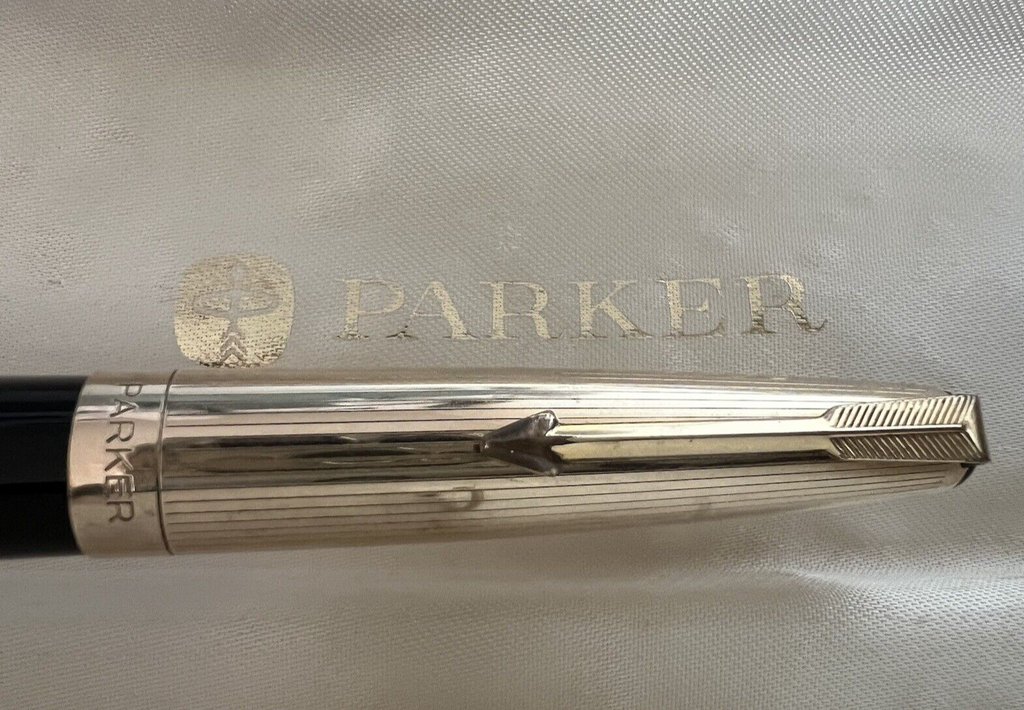 Parker Stylo-Plume Stylo à Plume 17 Capuche Plaqué Or Écrit Vintage 1962