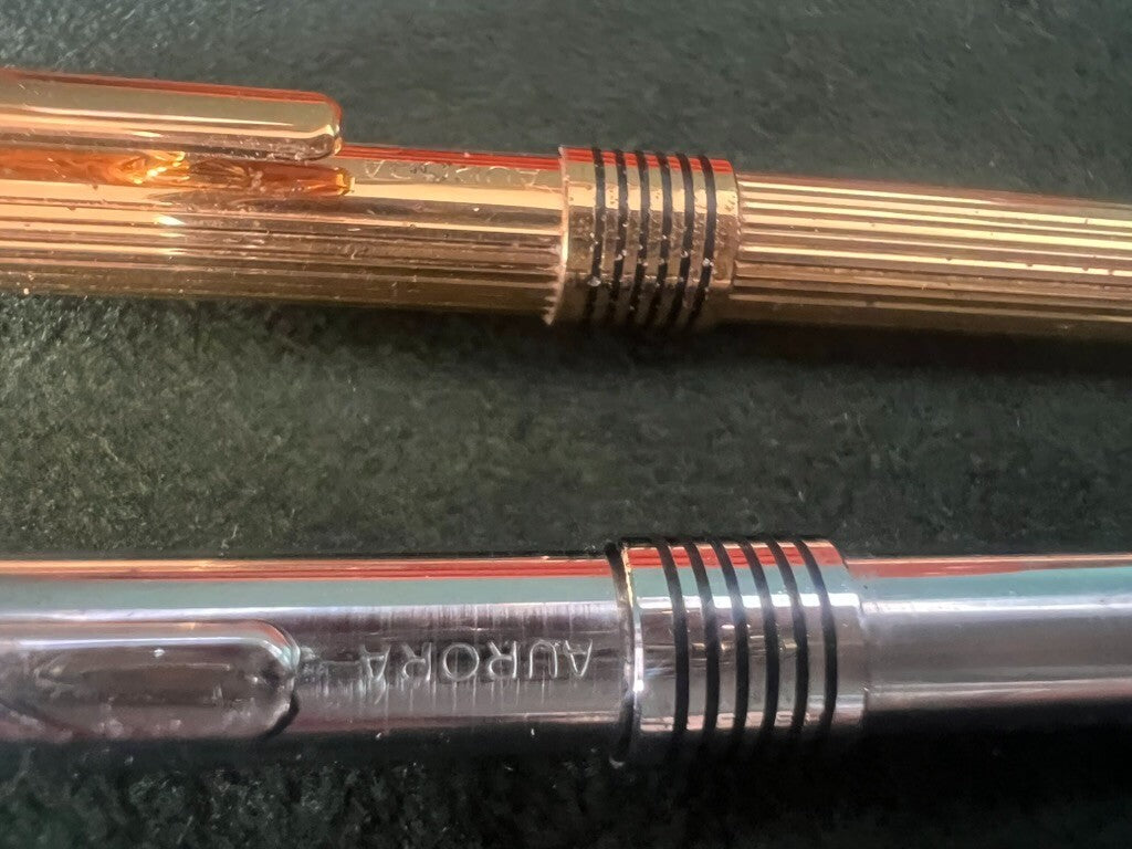 Aurora Penne Sphère Marco Polo Chrome Et Or They write 2 pens 