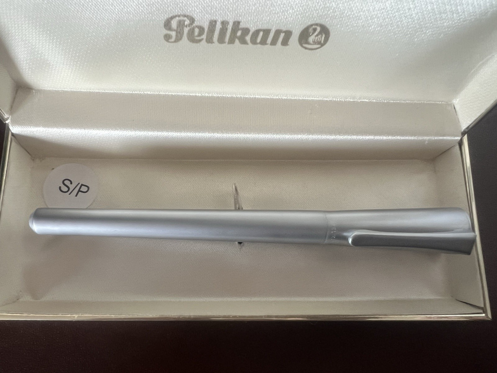 🔴 PELIKAN fountain pen P72 satin chrome metal nib 7 vintage 