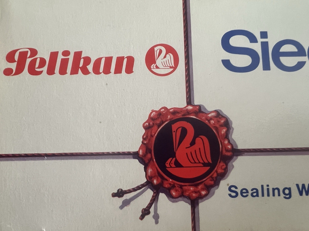 🔴 PELIKAN ceralacca rossa 40 10 completa 18 cm timbro sigillo punzone vintage