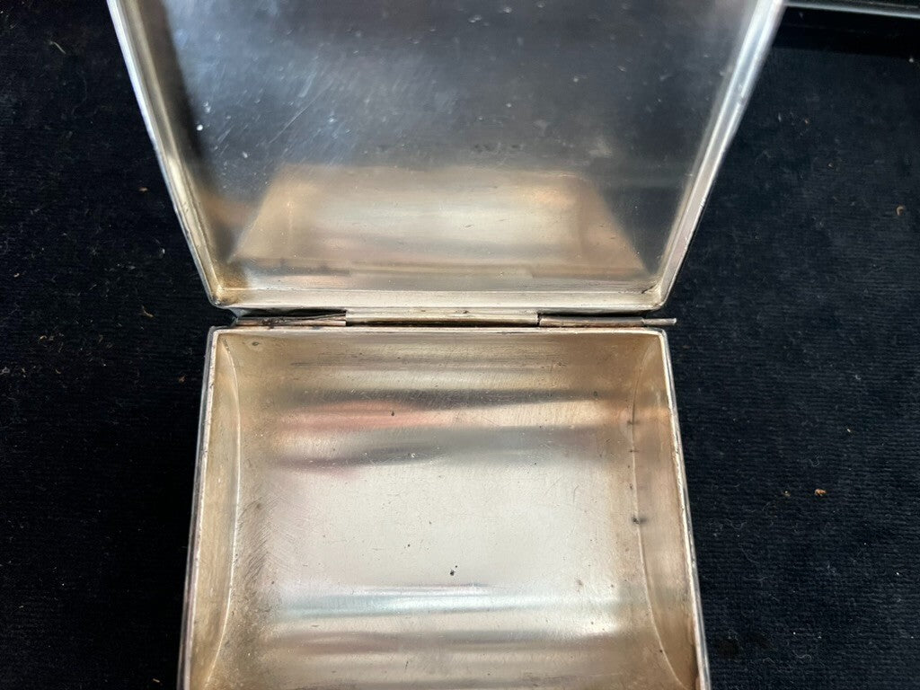 Porte- Tabac Cigarettes Ciselé Interne Concave D'Origine Liberty 1900