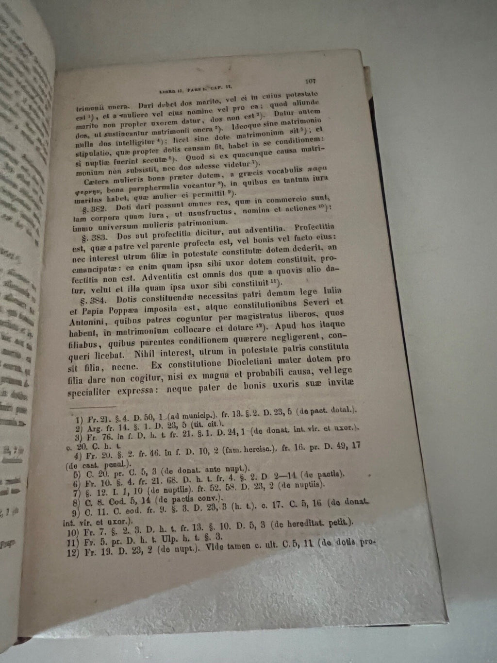 🔴 Book IURIS ROMANI PRIVATE Warnkoenig in Latin Adolphi Marci 1860 ANTIQUE 