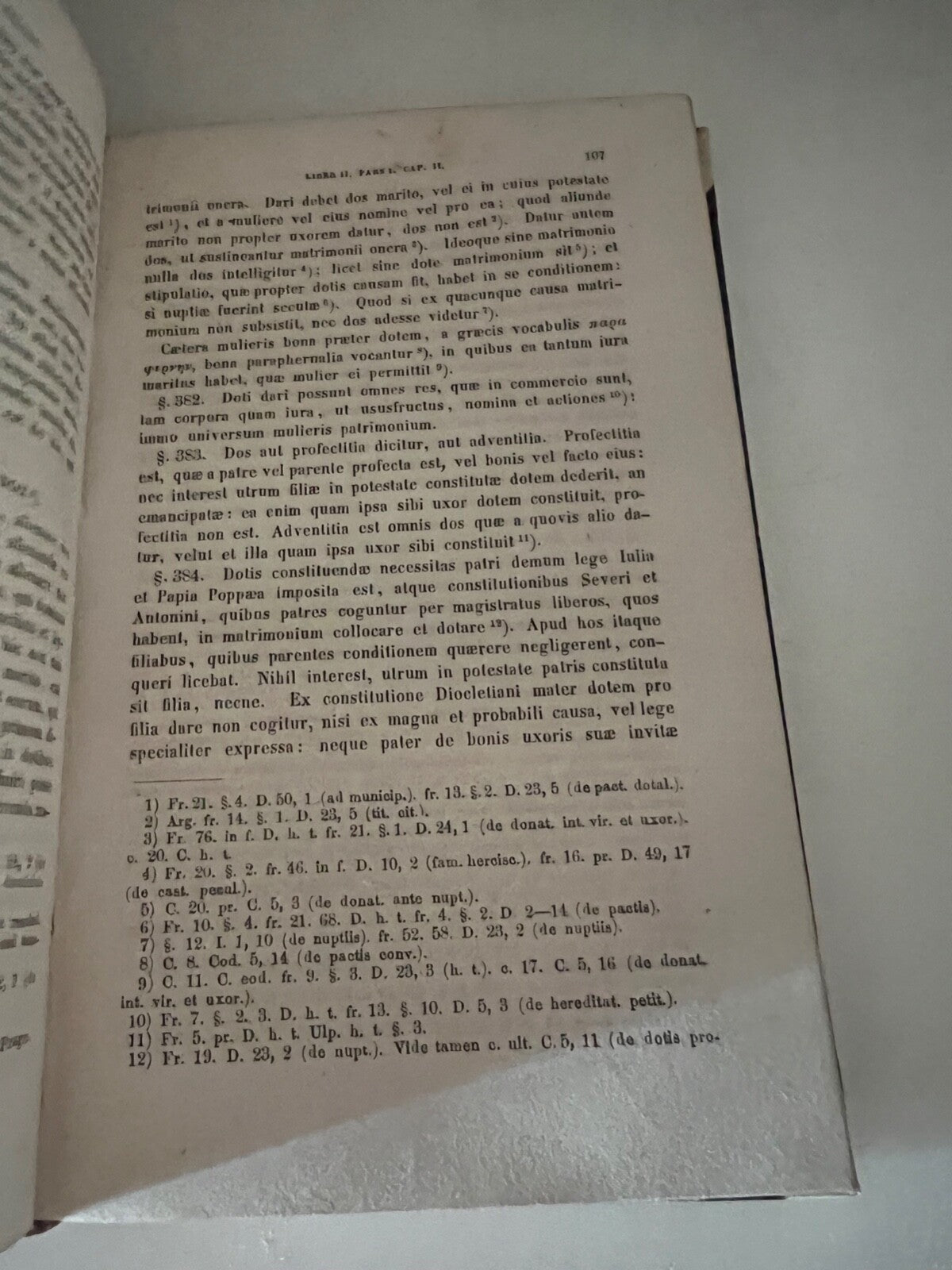 🔴 Book IURIS ROMANI PRIVATE Warnkoenig in Latin Adolphi Marci 1860 ANTIQUE 