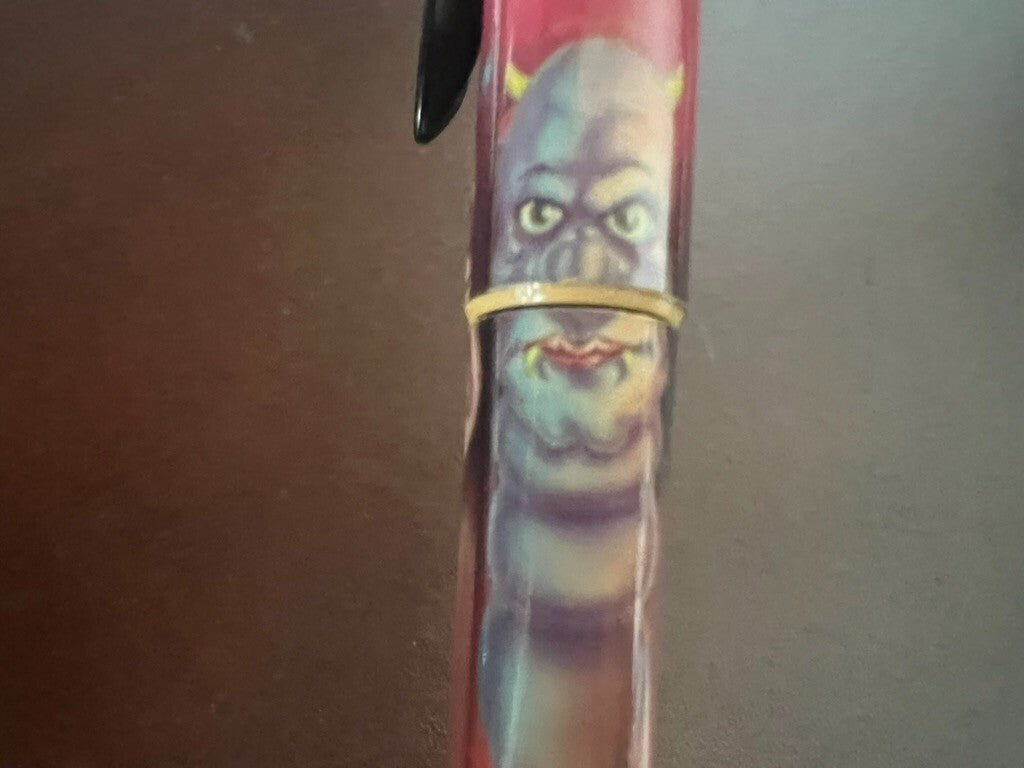 🔴 PELIKAN penna stilografica Moovie cartoni fumetti mai usata vintage