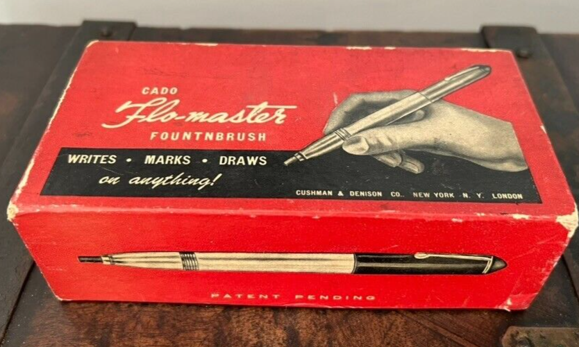 Flomaster I Fall Box Pen Kit Maintenance Tin Vintage Instructions 1930