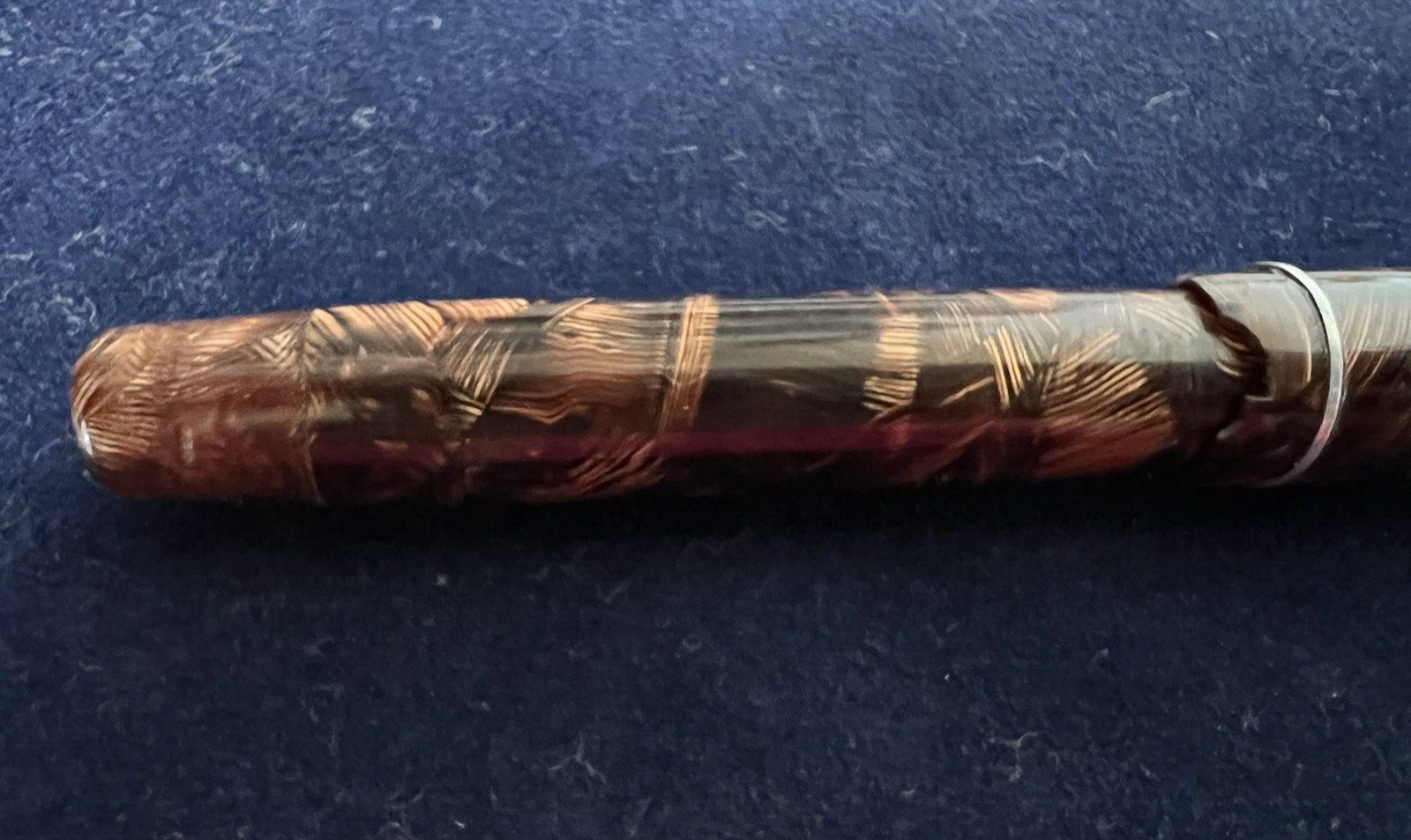 Aurora Stylo-Plume Stylo à Plume Selene Celluloïd Marbré Écrit Antique 1930 