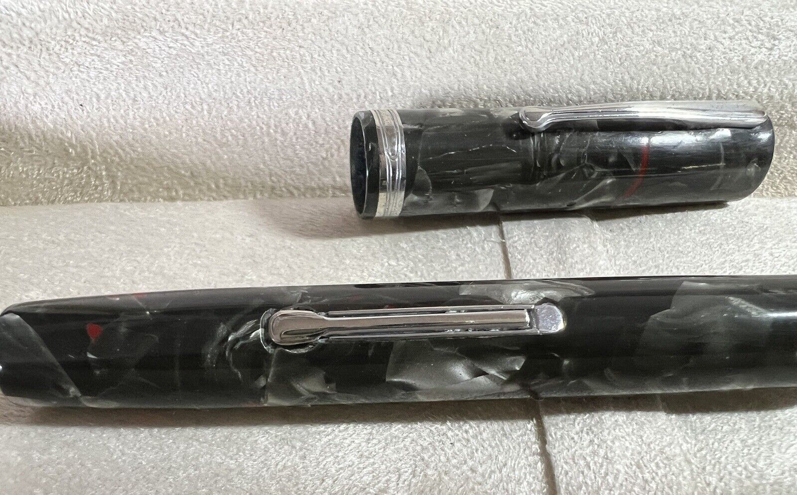 🔴 WATERMAN'S penna stilografica 94 celluloide leva pennino ORO scrive vintage