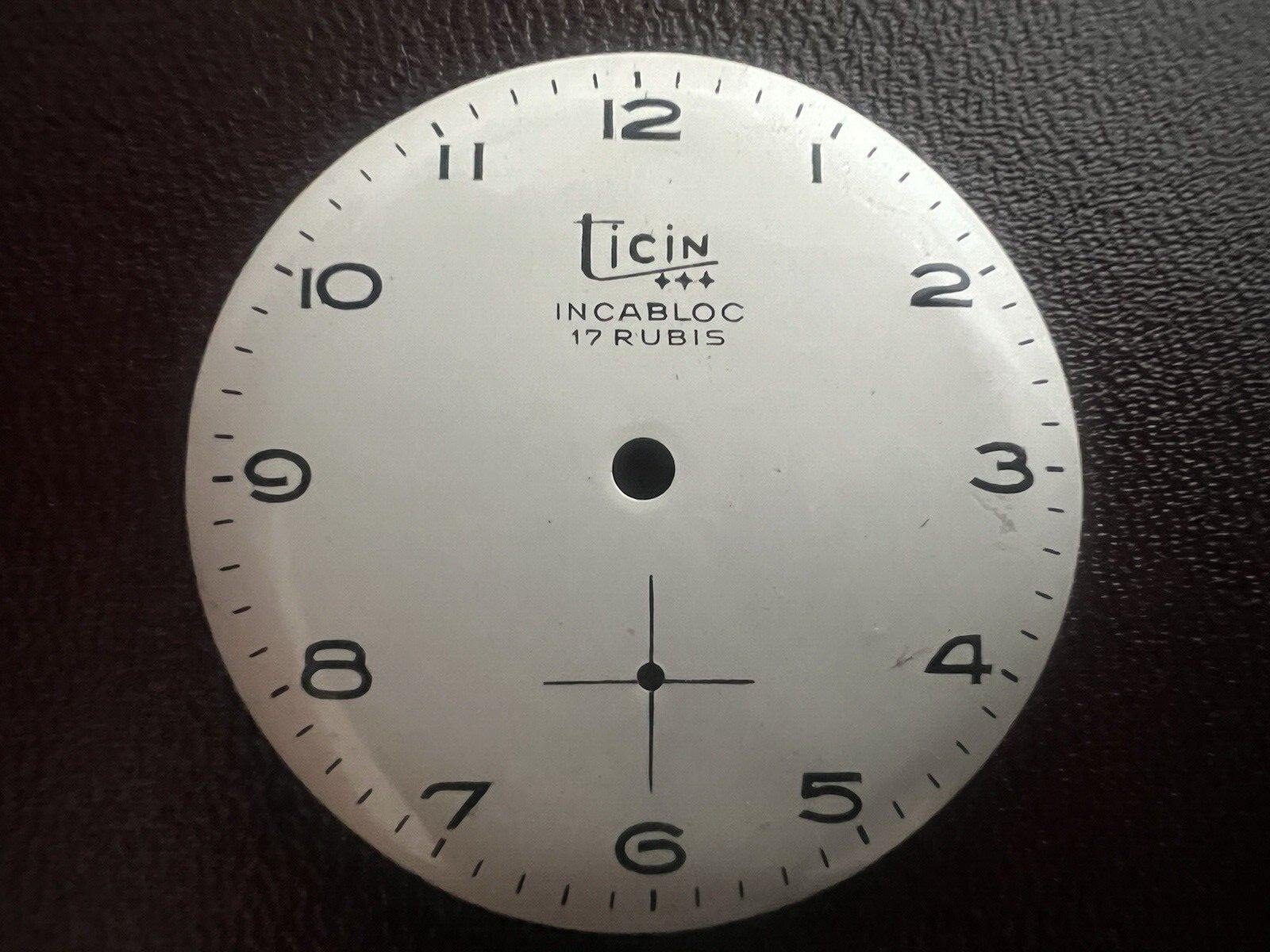 🔴 TICIN quadrante orologio da polso con datario parti pezzi ricambio vintage