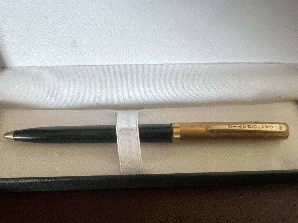 🔴 CAP O MATIC penna sfera a scatto cappuccio laminato americana BNA vintage