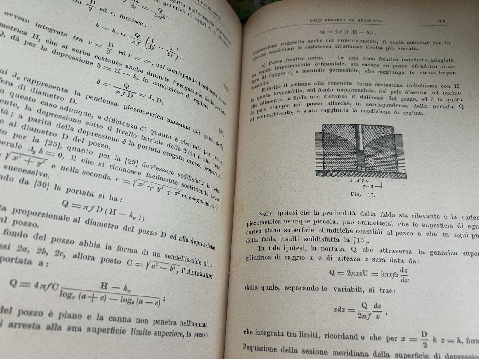 🔴 Libro CORSO DI IDRAULICA Fisher copertina rigida rossa arti mestieri 1936